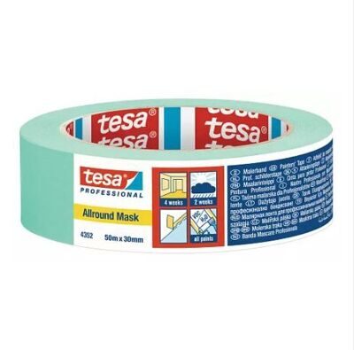 04352 Tesa Скотч малярный бирюза 30ммх50м УФ-стойкий